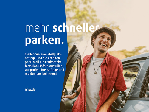 Ihre Parkplatzsuche hat ein Ende
